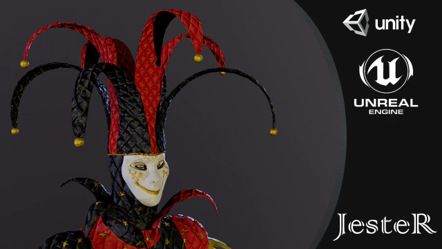 jester 3D Model .c4d .max .obj .3ds .fbx .stl .blend 