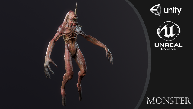 monster Modèle 3D .c4d .max .obj .3ds .fbx .stl .blend 