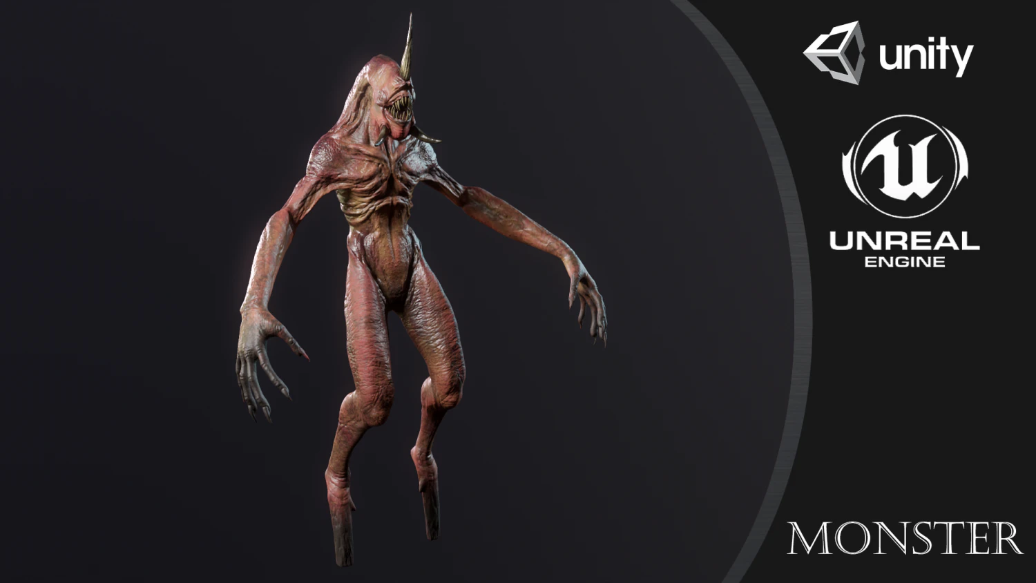 monster 3D Model .c4d .max .obj .3ds .fbx .stl .blend 