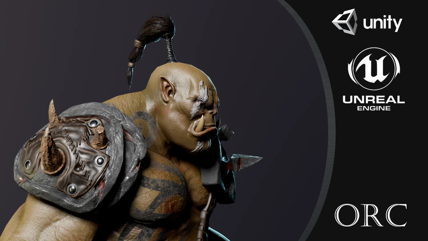 orc warrior 3D Model .c4d .max .obj .3ds .fbx .stl .blend 