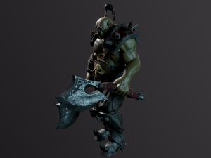orc warrior 3Dモデル