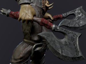 orc warrior 3Dモデル