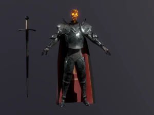 skeleton knight 3D Model