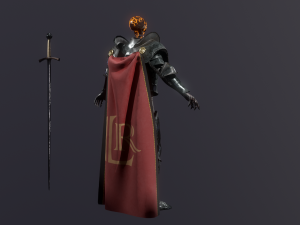skeleton knight 3D मॉडल