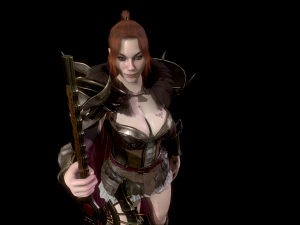 woman knight 3D 模型