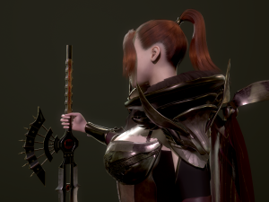 woman knight 3D 模型