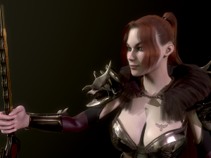 woman knight 3D 模型
