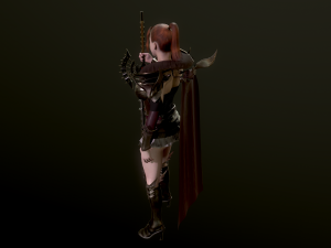 woman knight 3D 模型