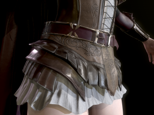 woman knight 3D 模型