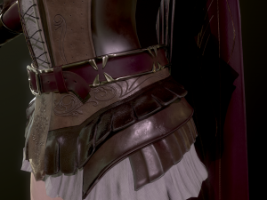 woman knight 3D 模型