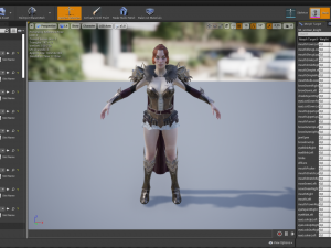woman knight 3D 模型