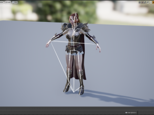woman knight 3D 模型