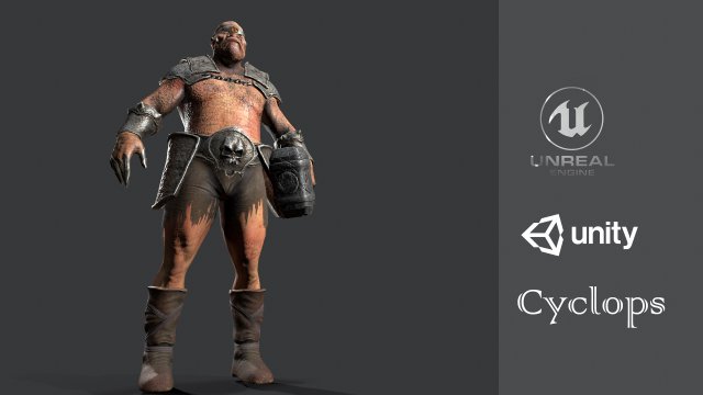 cyclopse Model 3D .c4d .max .obj .3ds .fbx .stl .blend 