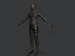 dagger assassin 3D मॉडल