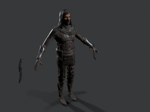 dagger assassin 3D मॉडल
