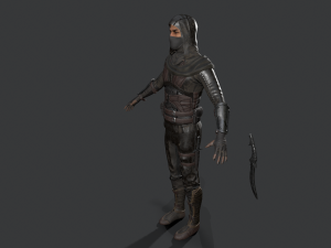 dagger assassin 3D मॉडल