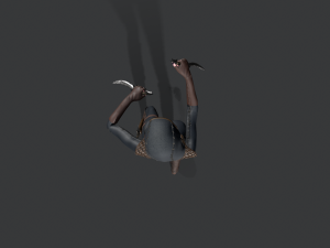 dagger girl assassin 3D-Modell