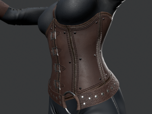 dagger girl assassin 3D-Modell