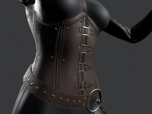 dagger girl assassin 3D-Modell