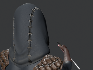 dagger girl assassin 3D-Modell