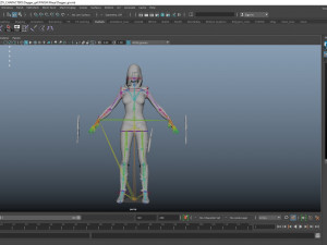 dagger girl assassin 3D-Modell