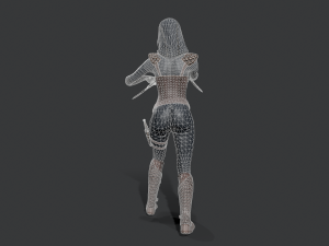 dagger girl assassin 3D-Modell