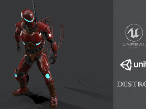 destroyer scifi Modelo 3D