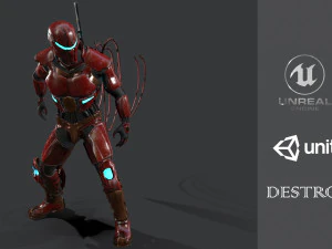 ciencia ficci&oacute;n destructor Modelo 3D