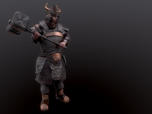 dwarf super low poly Model 3D