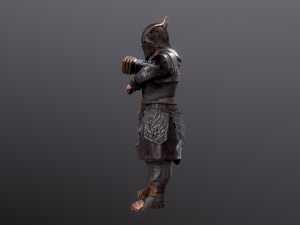 dwarf super low poly Model 3D
