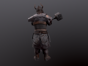 dwarf super low poly Model 3D
