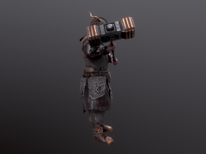 dwarf super low poly Model 3D