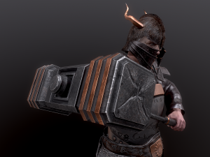 dwarf super low poly Model 3D