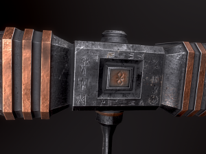 dwarf super low poly Model 3D