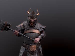 dwarf super low poly Model 3D