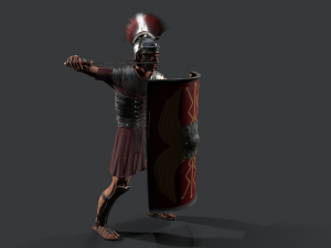 roman legioner Model 3D