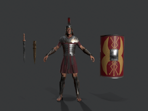 roman legioner Model 3D