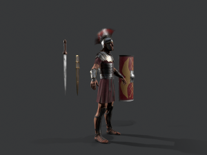 roman legioner Model 3D