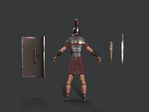 roman legioner Model 3D