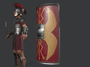 roman legioner Model 3D