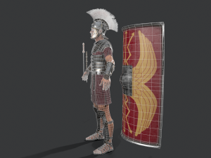 roman legioner Model 3D