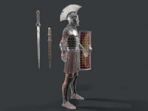 roman legioner Model 3D