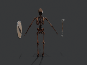 skeleton warrior2 Model 3D