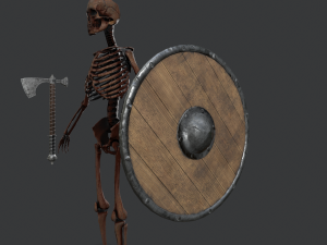 skeleton warrior2 Model 3D