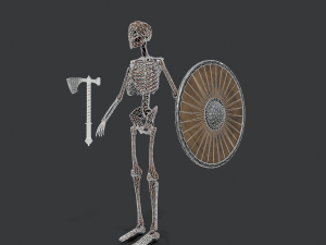 skeleton warrior2 Model 3D