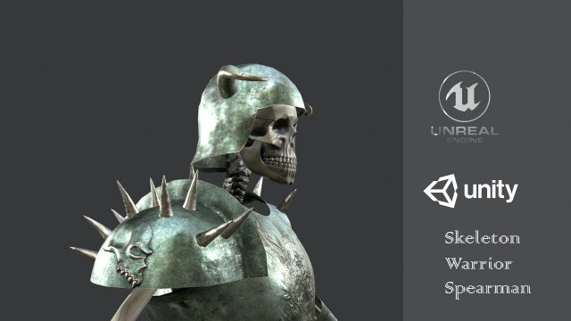skeleton warrior 3 3D Model .c4d .max .obj .3ds .fbx .stl .blend 