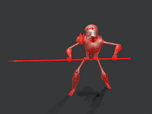 skeleton warrior 3 3D Model