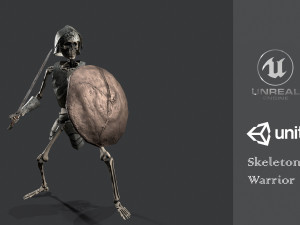 skeleton warrior Model 3D