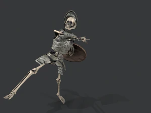 skeleton warrior 3D Model