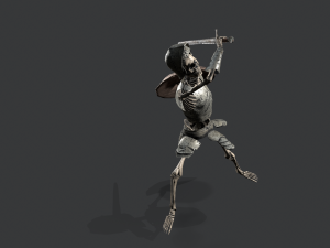 skeleton warrior 3D 모델